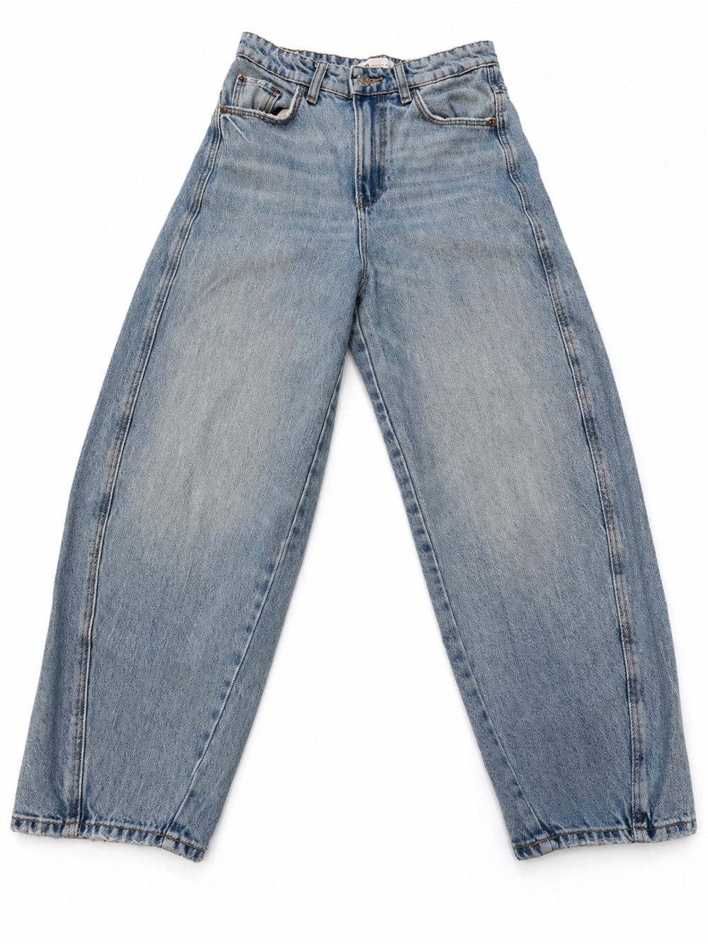 Light Blue Women’s Relaxed Barrel Jeans